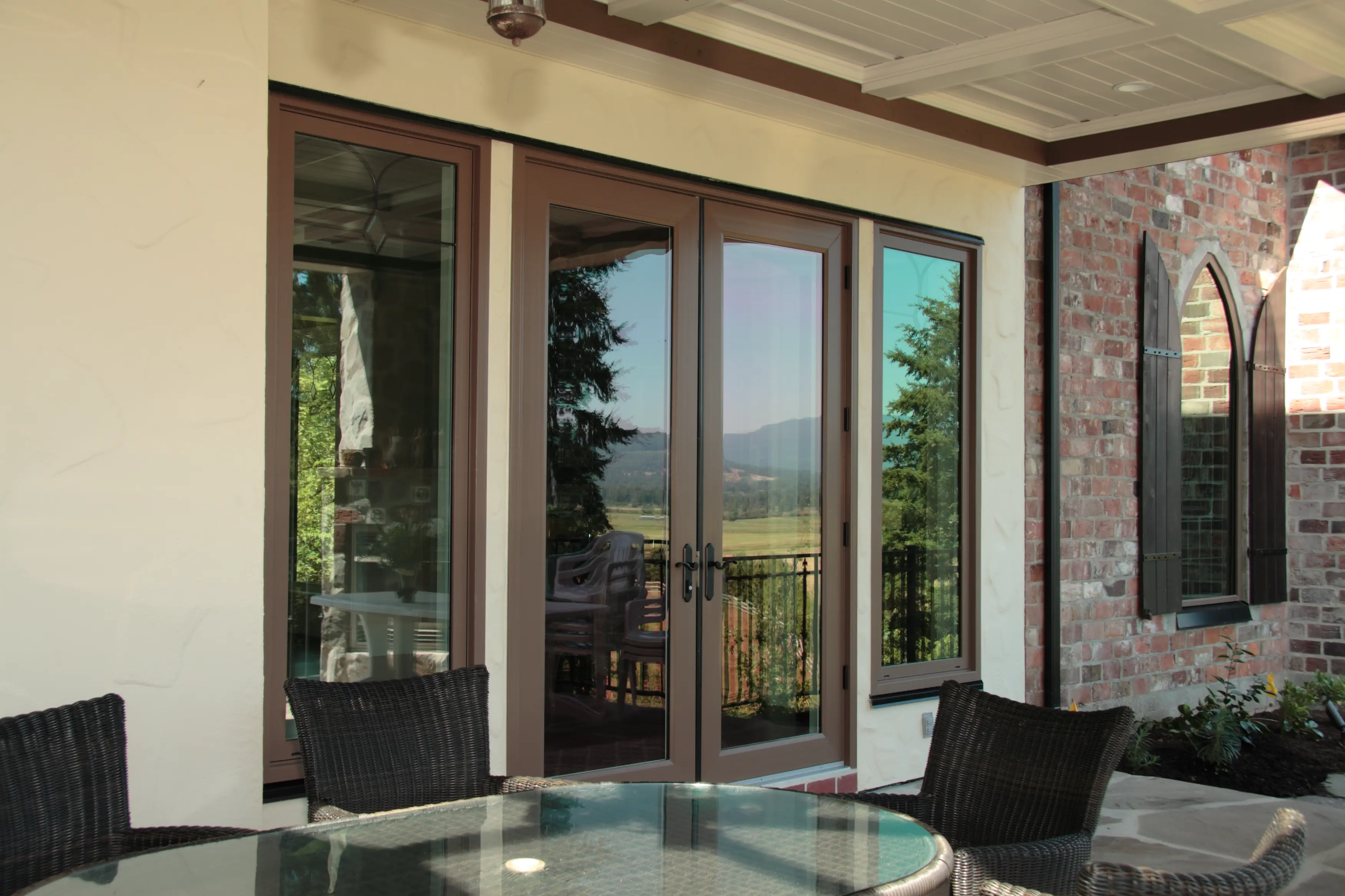 centra windows patio doors white vinyl exterior